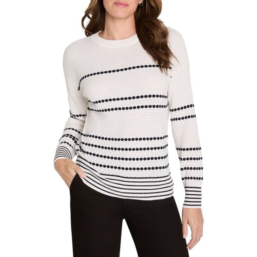 Nic+Zoe Womens Circle Around Cashmere-Blend Sweater